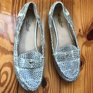 Lucky Brand Faux Snake Skin Loafers - Size 8